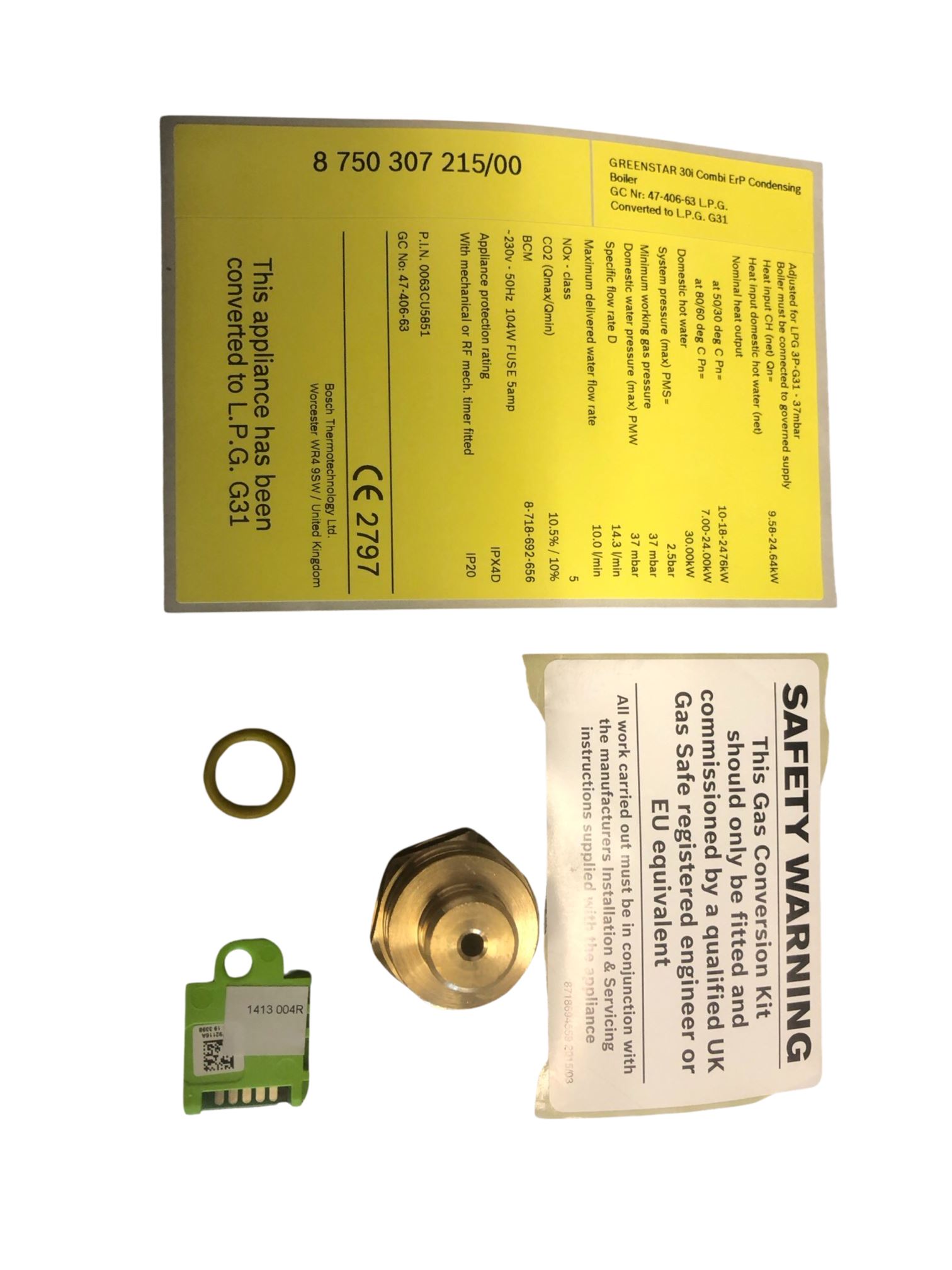 GAS CONVERSION KIT 30KW COMBI NG-LPG